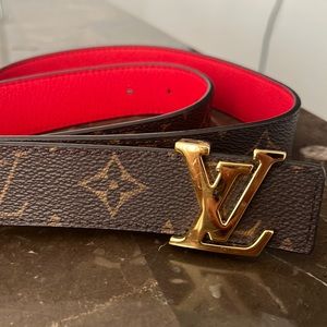 LV INITIALES 30MM REVERSIBLE BELT